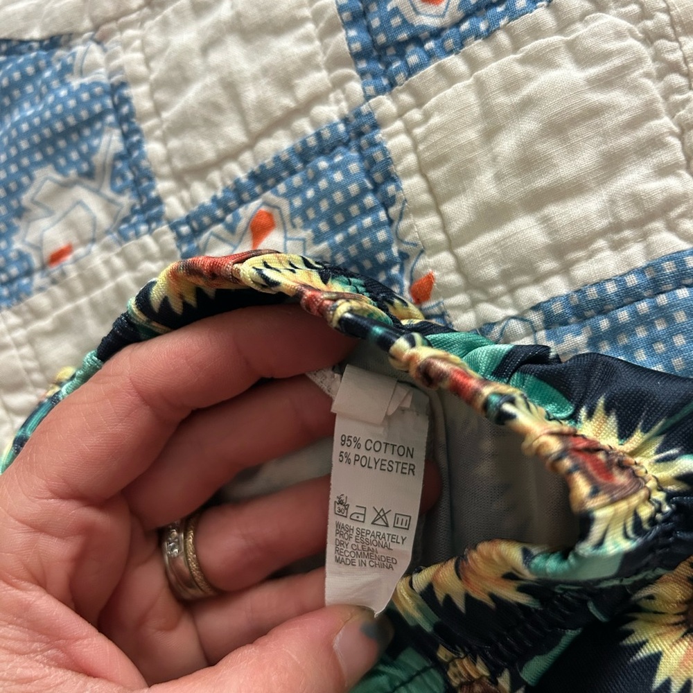 Sunflower Print Kids Flared Bottoms - Picture 4 of 4